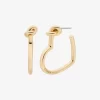 Pendientes de aro con forma de corazón anudado Pendientes de aro con forma de corazón anudado