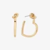 Pendientes de aro con forma de corazón anudado Pendientes de aro con forma de corazón anudado