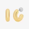 Pendientes de aro convertibles con pavé 2 en 1