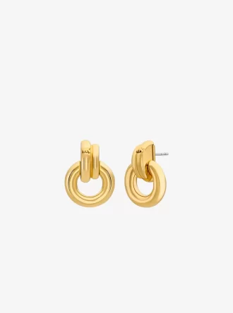 Pendientes de aro entrelazados