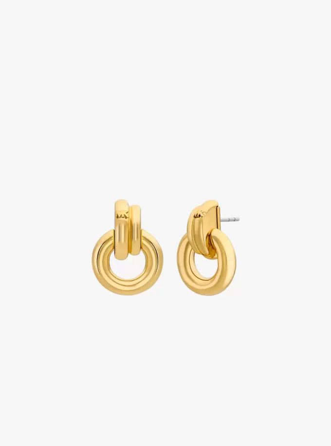 Pendientes de aro entrelazados