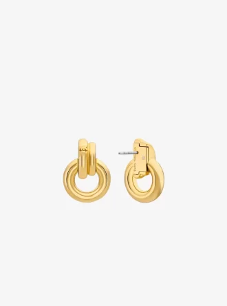 Pendientes de aro entrelazados