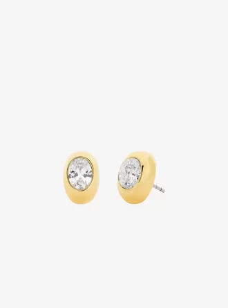 Pendientes de piedra ovalada