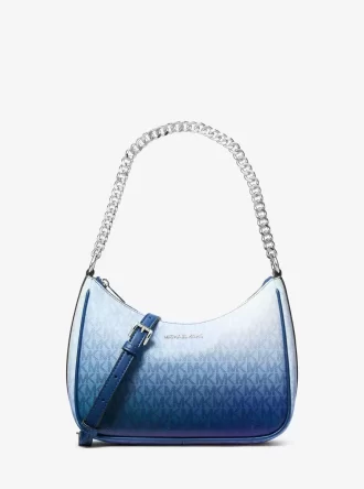 Pochette grande con logotipo de la firma ombré Jet Set