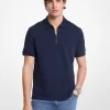 Polo de algodón con cremallera Polo de algodón con cremallera
