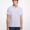 Polo de algodón con estampado geométrico