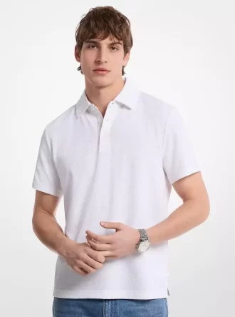 Polo de algodón elástico
