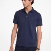 Polo de algodón y cuello de malla