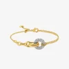 Pulsera de aros entrelazados pavé Pulsera de aros entrelazados pavé