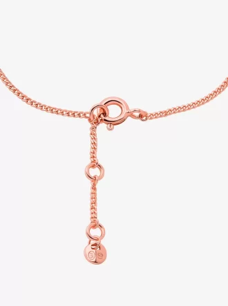 Pulsera de corazón de plata de ley chapada en metal precioso
