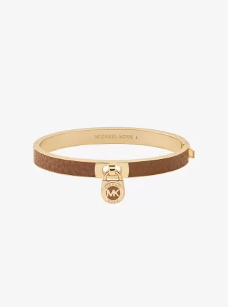 Pulsera de cuero con dije de candado