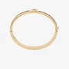 Pulsera de cuero con dije de candado Pulsera de cuero con dije de candado