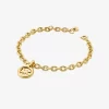 Pulsera de eslabones con dije de logotipo Pulsera de eslabones con dije de logotipo
