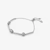 Pulsera de plata de ley con baño de metales preciosos y pavé