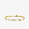 Pulsera de tenis con circonitas cúbicas chapadas en metal precioso Pulsera de tenis con circonitas cúbicas chapadas en metal precioso
