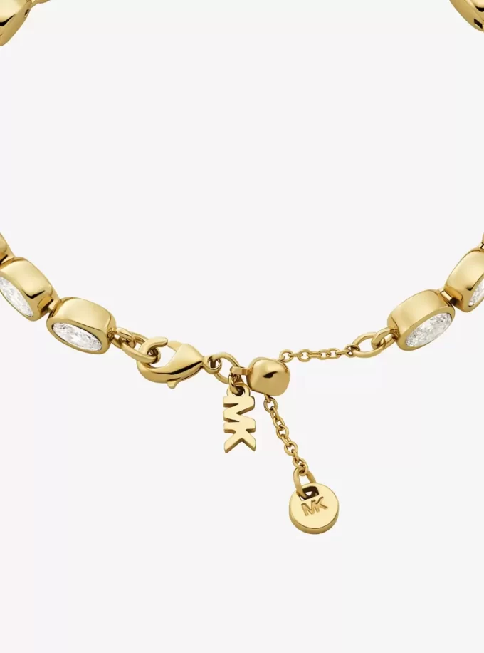 Pulsera de tenis con circonitas cúbicas chapadas en metal precioso Pulsera de tenis con circonitas cúbicas chapadas en metal precioso