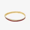 Pulsera de tenis elástica de doble vuelta con circonitas cúbicas Pulsera de tenis elástica de doble vuelta con circonitas cúbicas