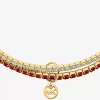 Pulsera de tenis elástica de doble vuelta con circonitas cúbicas Pulsera de tenis elástica de doble vuelta con circonitas cúbicas