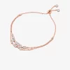 Pulsera deslizante con bisel de plata de ley chapada en metal precioso Pulsera deslizante con bisel de plata de ley chapada en metal precioso