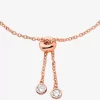 Pulsera deslizante con bisel de plata de ley chapada en metal precioso Pulsera deslizante con bisel de plata de ley chapada en metal precioso