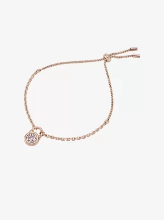 Pulsera deslizante con candado pavé