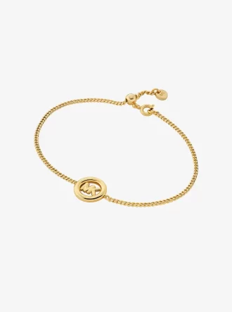 Pulsera deslizante con dije con logo