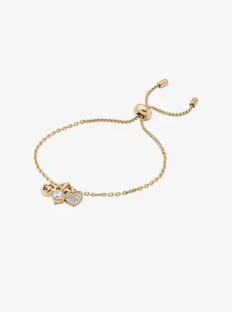 Pulsera deslizante con dijes pavé