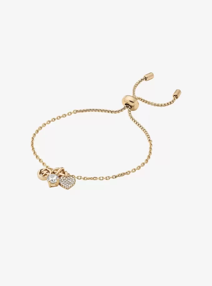 Pulsera deslizante con dijes pavé Pulsera deslizante con dijes pavé