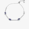 Pulsera deslizante con halo pavé de plata de ley chapada en metales preciosos Pulsera deslizante con halo pavé de plata de ley chapada en metales preciosos