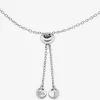Pulsera deslizante con halo pavé de plata de ley chapada en metales preciosos Pulsera deslizante con halo pavé de plata de ley chapada en metales preciosos