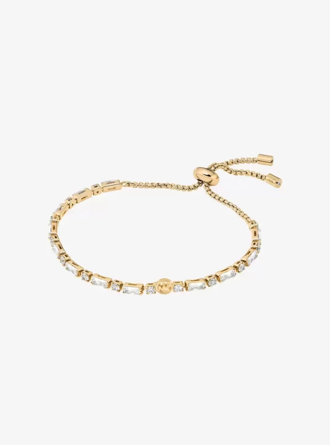 Pulsera deslizante con pavé de talla baguette Pulsera deslizante con pavé de talla baguette
