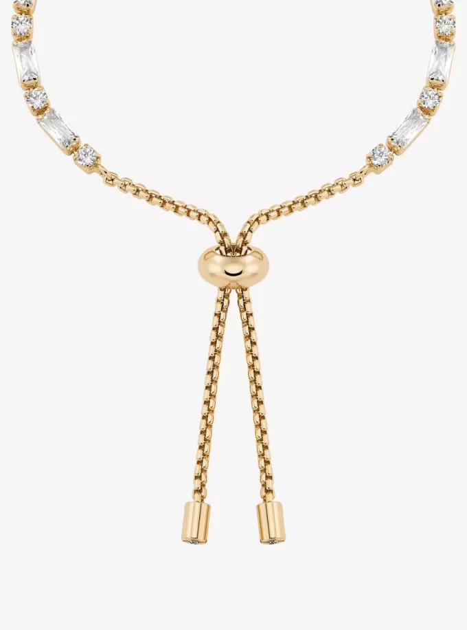 Pulsera deslizante con pavé de talla baguette Pulsera deslizante con pavé de talla baguette