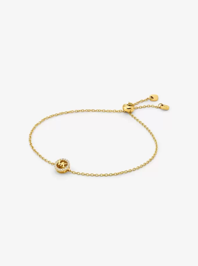 Pulsera deslizante Fulton de plata de ley chapada en metal precioso Pulsera deslizante Fulton de plata de ley chapada en metal precioso