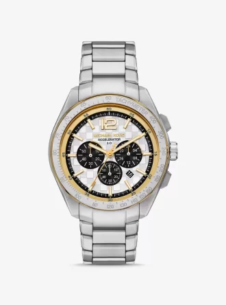 Reloj Accelerator 2.0 de gran tamaño en tono plateado