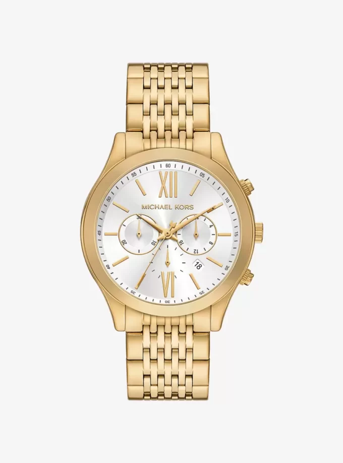 Reloj Aspyn de gran tamaño en tono dorado Reloj Aspyn de gran tamaño en tono dorado