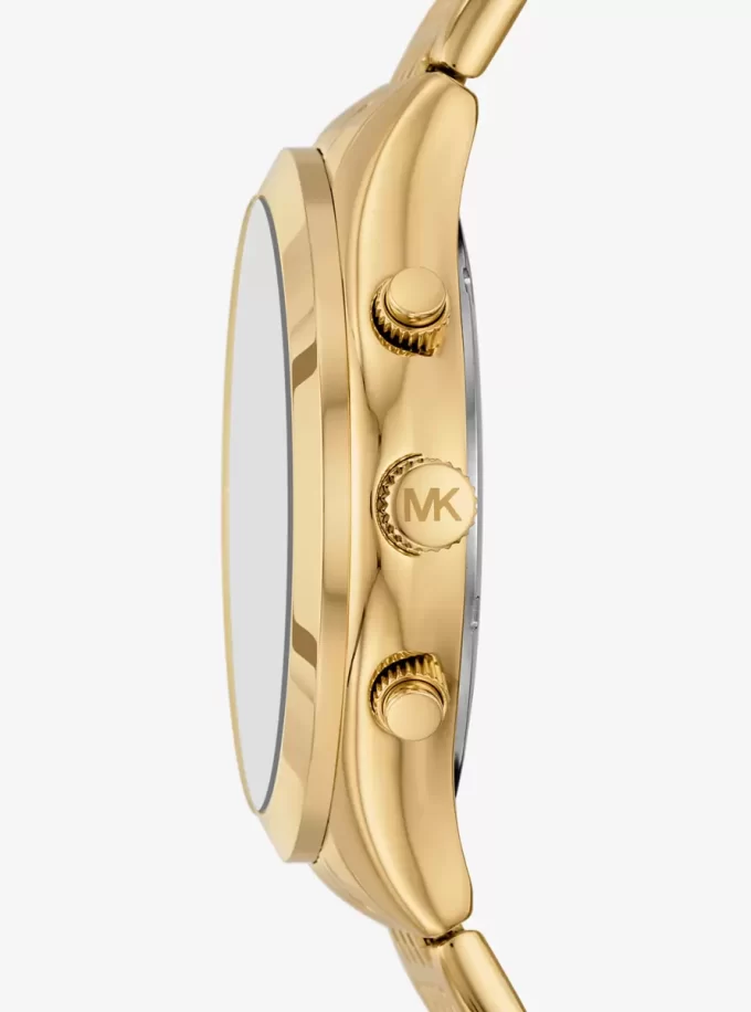 Reloj Aspyn de gran tamaño en tono dorado Reloj Aspyn de gran tamaño en tono dorado