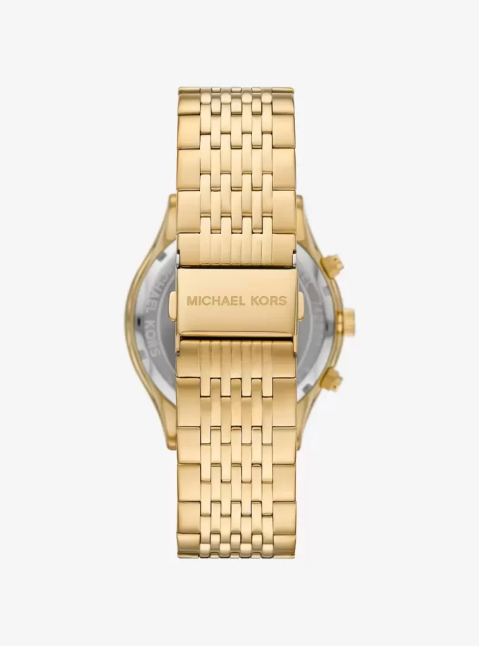 Reloj Aspyn de gran tamaño en tono dorado Reloj Aspyn de gran tamaño en tono dorado
