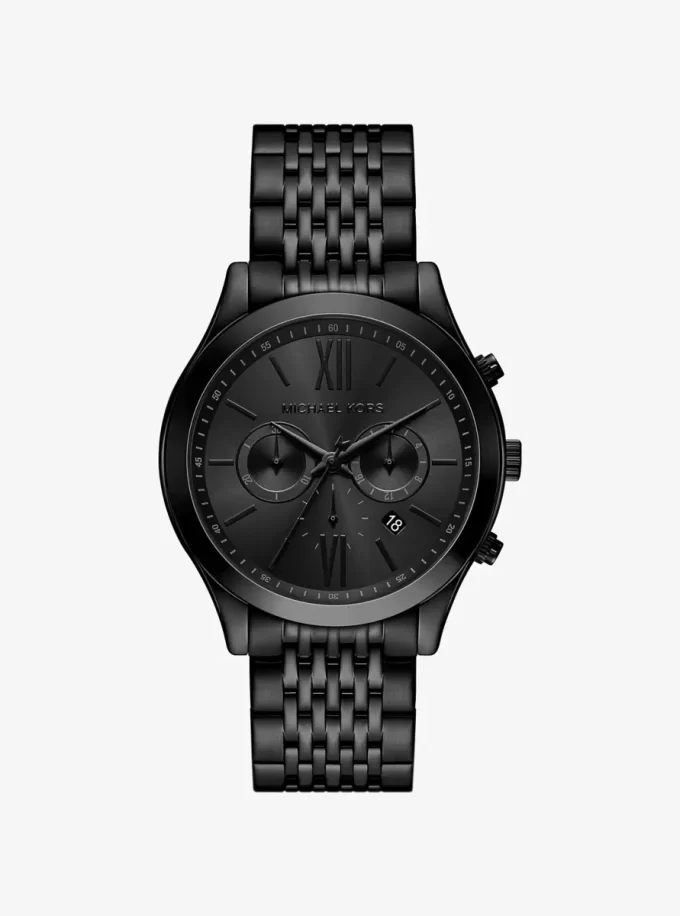 Reloj Aspyn de gran tamaño en tono negro Reloj Aspyn de gran tamaño en tono negro