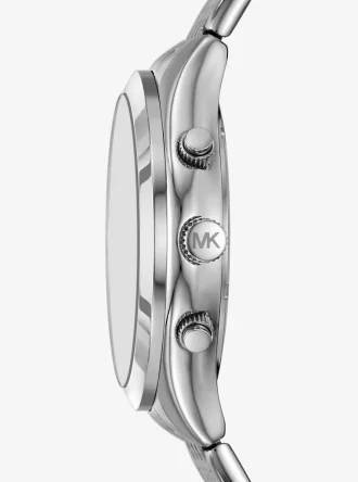 Reloj Aspyn plateado de gran tamaño