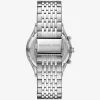 Reloj Aspyn plateado de gran tamaño Reloj Aspyn plateado de gran tamaño