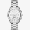 Reloj Berkley plateado de gran tamaño