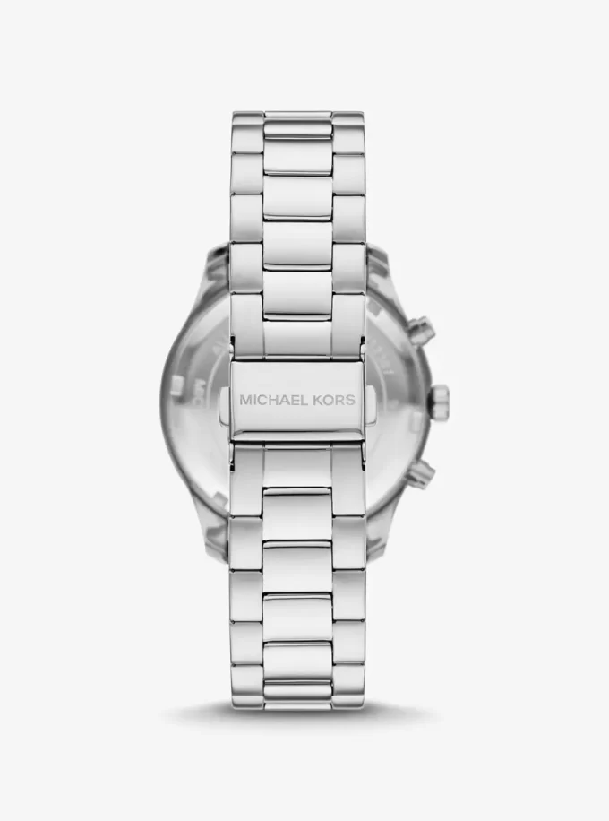 Reloj Berkley plateado de gran tamaño