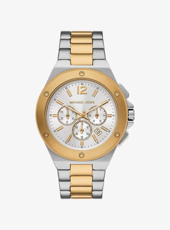 Reloj bicolor Lennox de gran tamaño Reloj bicolor Lennox de gran tamaño