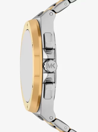 Reloj bicolor Lennox de gran tamaño