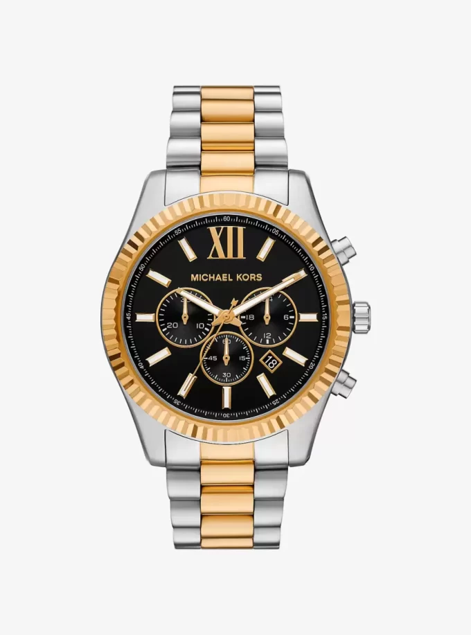 Reloj bicolor Lexington de gran tamaño Reloj bicolor Lexington de gran tamaño