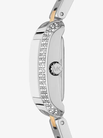 Reloj bicolor Petite Emery Pavé