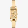 Reloj brazalete Mini Empire Pavé en tono dorado