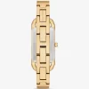 Reloj brazalete Mini Empire Pavé en tono dorado