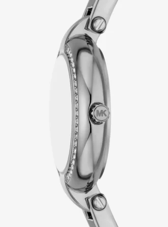 Reloj brazalete Mini Laney en tono plateado