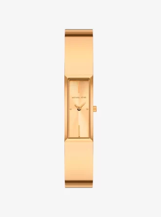 Reloj brazalete Yazmeen en tono dorado